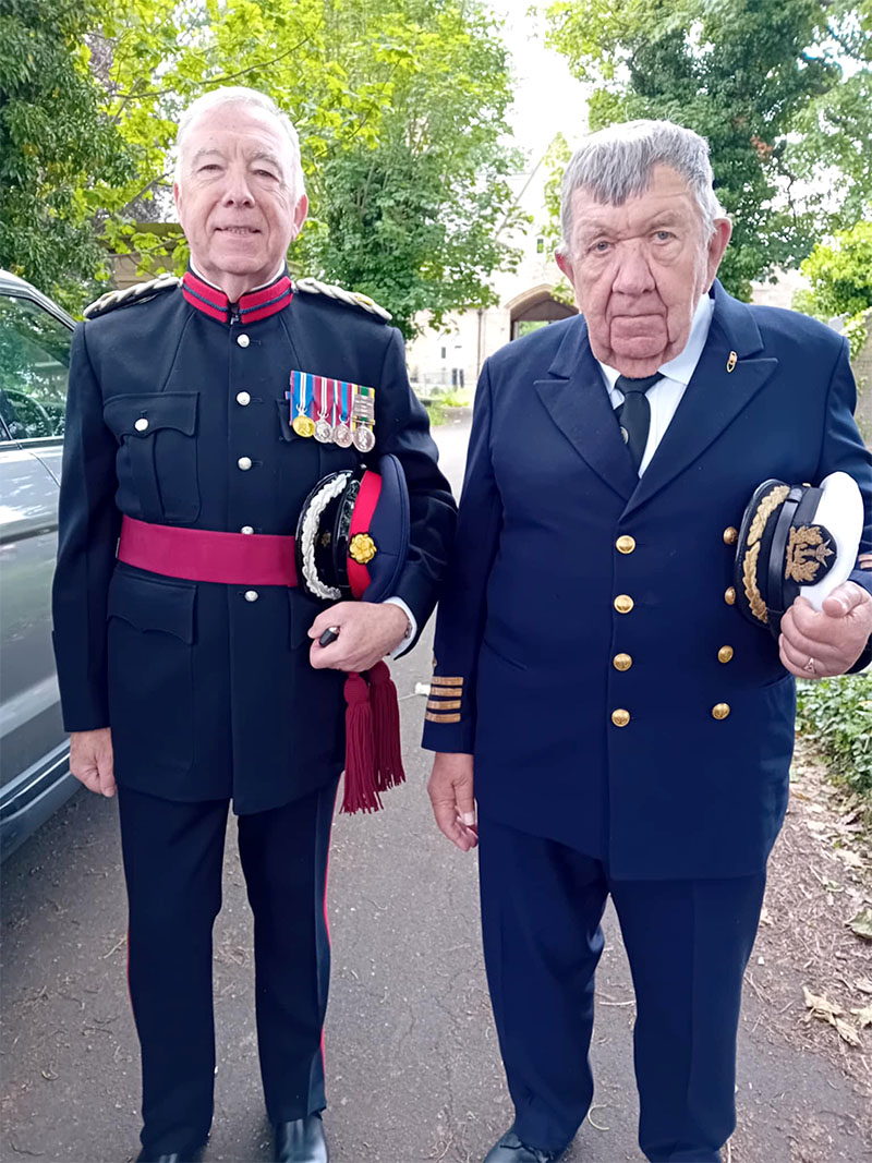 Wiktor with the Sub Lieutenant of Northumberland County